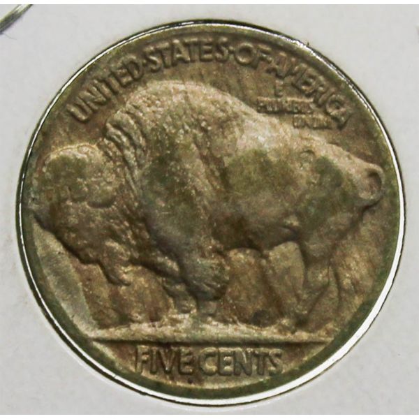 1916 USA VF BUFFALO 5 CENT COIN