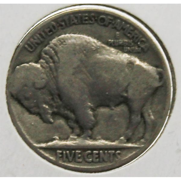 1918 USA VF BUFFALO 5 CENT COIN