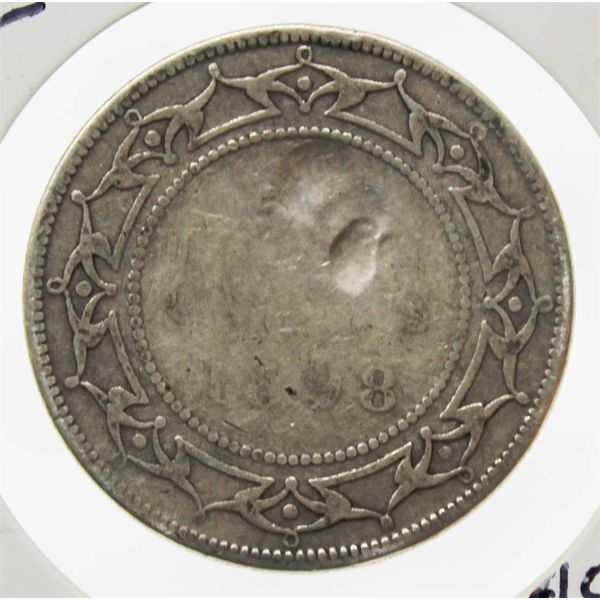 1898 NEWFOUNDLAND SILVER 50 CENT COIN