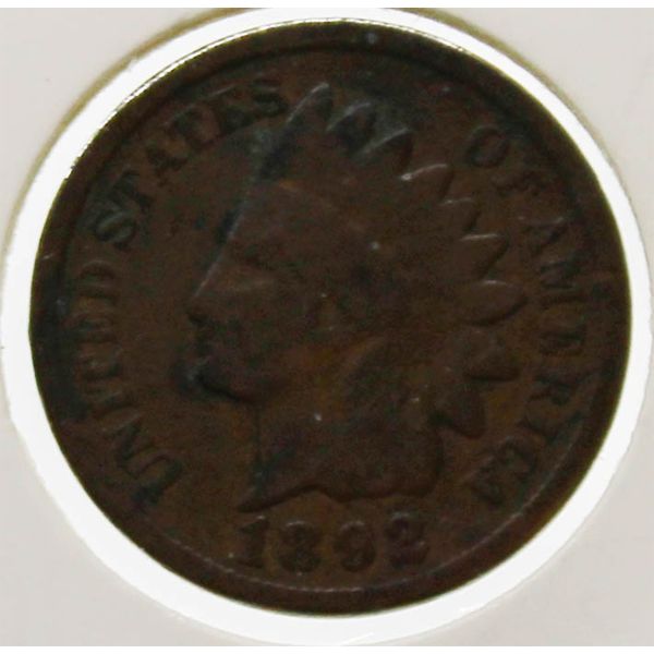 1892 UNITED STATES INDIAN HEAD PENNY