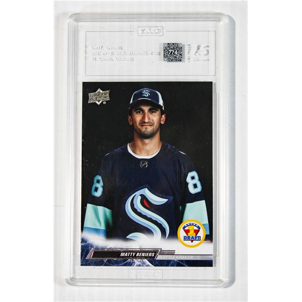 MATTY BENIERS #732 HOCKEY 1ST ROUND ROOKIE CARD 