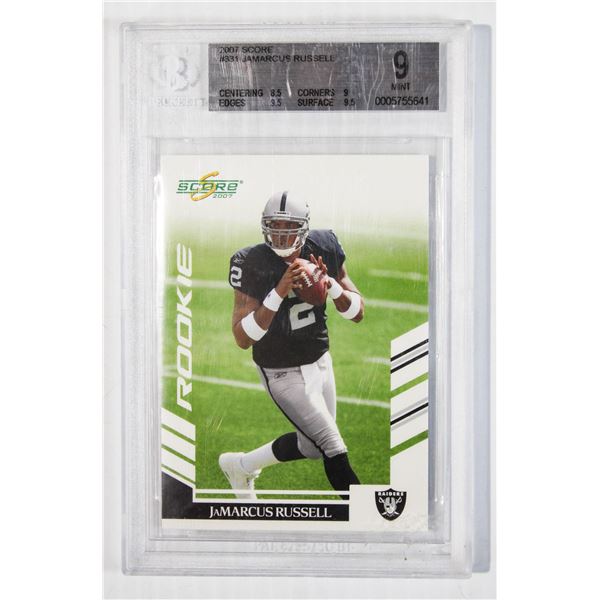 SCORE 2007 JAMARCUS RUSSELL RAIDERS FOOTBALL CARD