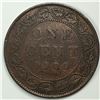 Image 1 : Canadian Large Cent 1900 NO-H Semi Key Date VF++