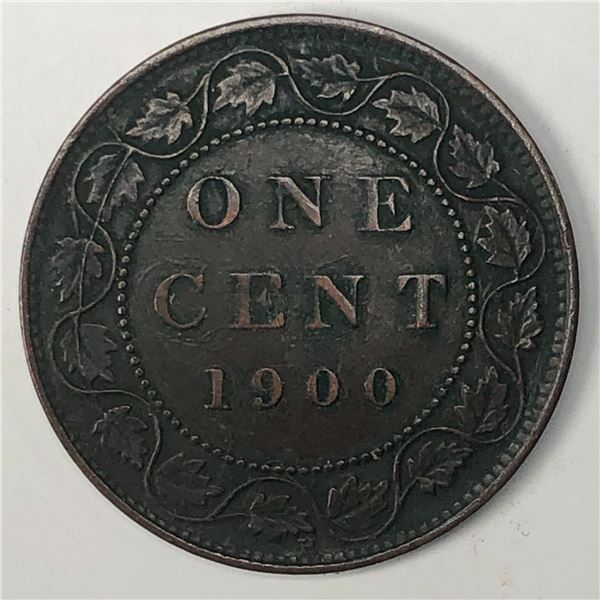 Canadian Large Cent 1900H EF++
