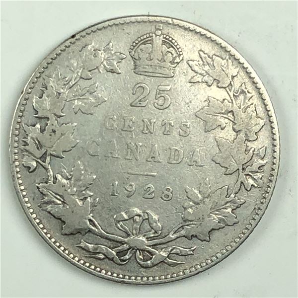 1928 King George V 25 Cents