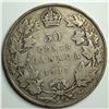 Image 1 : 1917 King George V 50 Cents VG