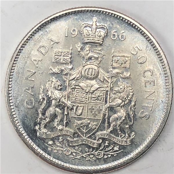 1966 Queen Elizabeth 50 Cents