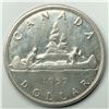 1957 Queen Elizabeth II Canadian Silver Dollar