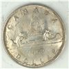 Image 1 : 1962 Queen Elizabeth II Canadian Silver Dollar UNC