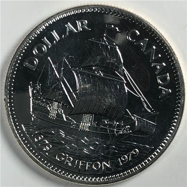 1979 Queen Elizabeth II Canadian Silver Dollar UNC