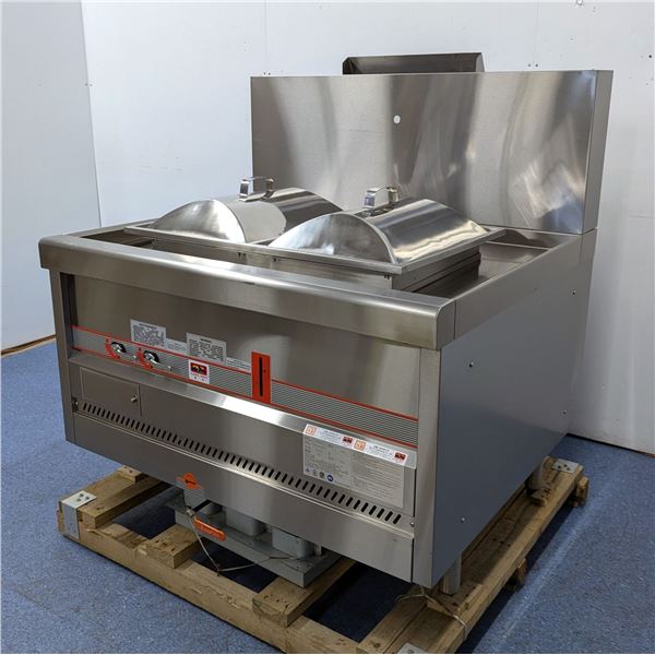 Yue Po ECS-2N-N 47" Double Head Dim Sum Steamer, 142/R4-F