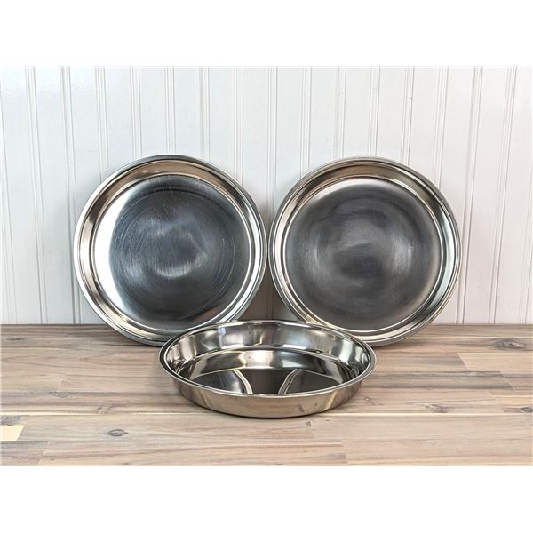 9" Round Stainless Cake Pans - Lot of 15, 7099/ L6-CR2