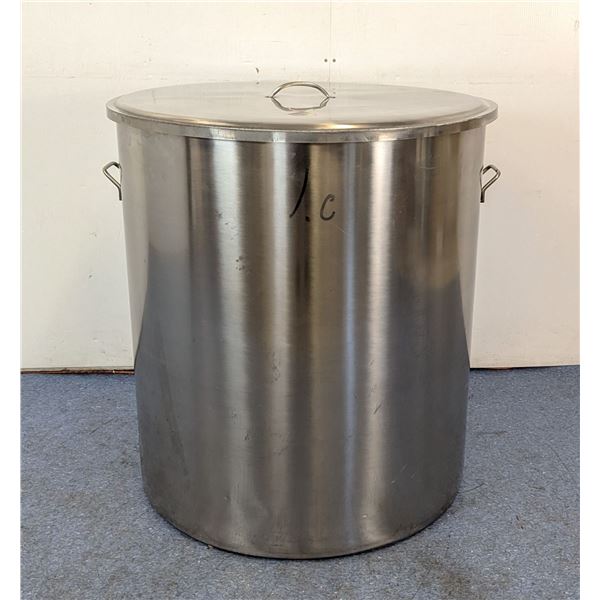 32" Dia Large Stainless Steel Double Handled Stock Pot With Lid, Pot-2/R9-F