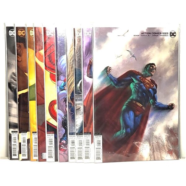 2)   LOT OF 10 SUPERMAN COMICS #'S 1023 - 1030.