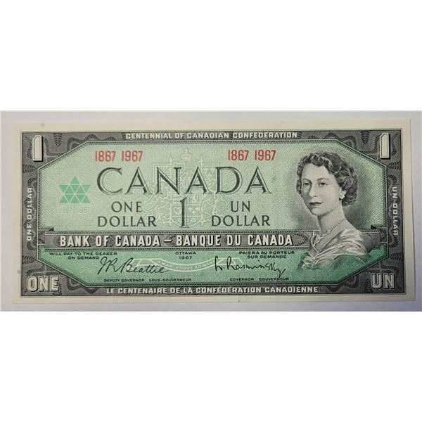 31)  CANADIAN UNCIRCULATED $1.00 BANKNOTE COMMER-