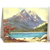Image 1 : 1) FINE ART PRINT ON BOARD "AUTUMN IN THE TETONS"