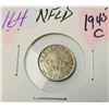 Image 1 : 34)  NEWFOUNDLAND 1945 5 CENT COIN, 92.5 %