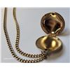 Image 2 : 19)  GOLD TONE LOCKET ON 20" CHAIN.