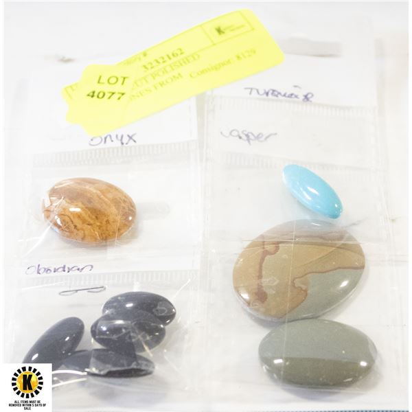 MIX LOT CUT POLISHED GEMSTONES FROM