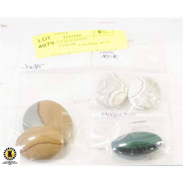 MIX LOT CUT POLISHED GEMSTONES FROM