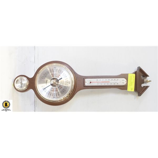 THERMOR BAROMETER HYGROMETER 21 INCH