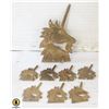 Image 1 : VINTAGE BRASS UNICORN WIND CHIME PIECES