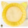 Image 1 : YELLOW KITTEN PET BAD SHAPED LIKE A CAT