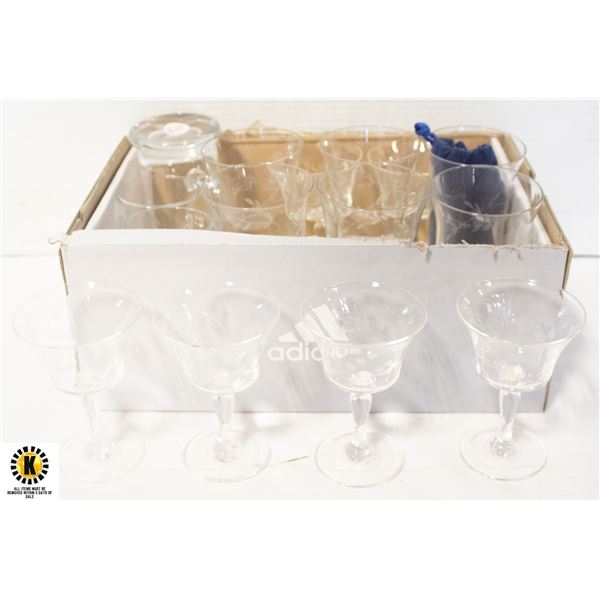 15PCS PRINCESS HOUSE CRYSTAL WARE