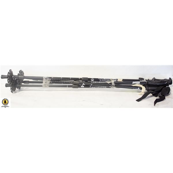 2 PAIRS OF TREKKING POLES