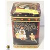 Image 1 : 1 POUND OF CHOCOLATE MACAROONS IN GIFT TIN
