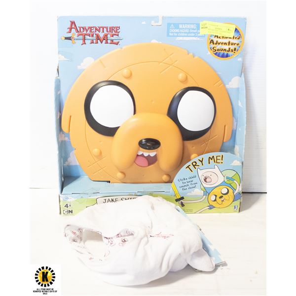 ADVENTURE TIME TALKING JAKE SHIELD WITH FINN HAT