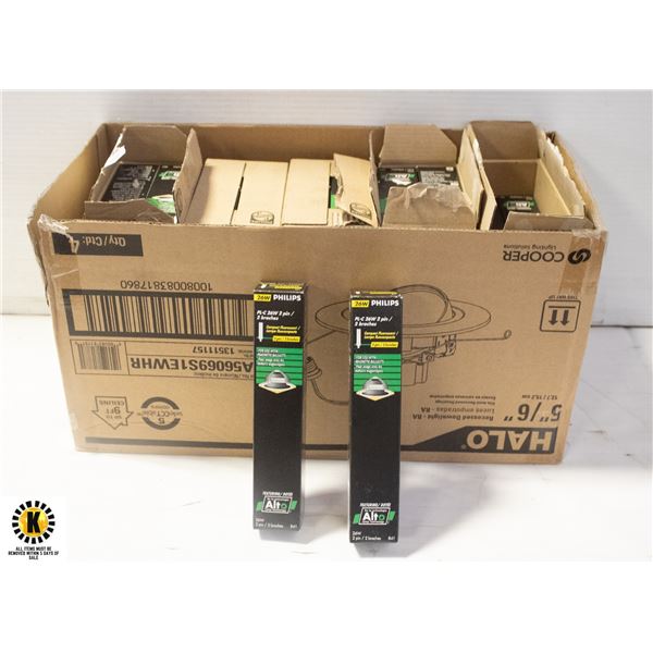 SET OF 5 BOXES (10 EACH) PHILIPS BULBS 13W & 26W