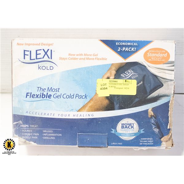 FLEXIKOLD. FLEXIBLE GEL GOLD PACK (BIG 2 IN BOX)