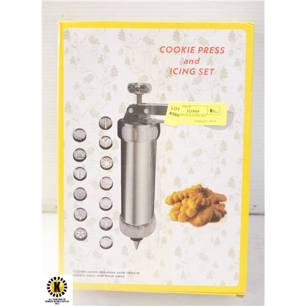 COOKIE PRESS & ICING SET