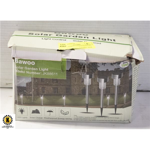 SOLAR GARDEN LIGHTS (12 PACK)
