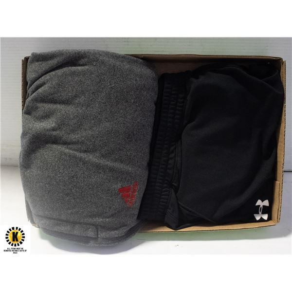 MENS 2XL ADIDAS SWEATS & UNDER ARMOUR SPORT PANTS