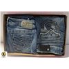 Image 1 : LADIES SILVER JEANS 27 WAIST 2 PAIRS