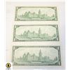Image 2 : 3 CANADA CENTENNIAL $1 BILLS