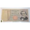 Image 1 : BANCA D'ITALIA MILLE 1000 NOTE