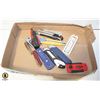 Image 1 : FLAT OF KNIVES, CUTTERS AND EXTRA BLADES