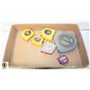 Image 1 : FLAT OF STANLEY TAPE MEASURES PLUS CLOSED REEL TAP
