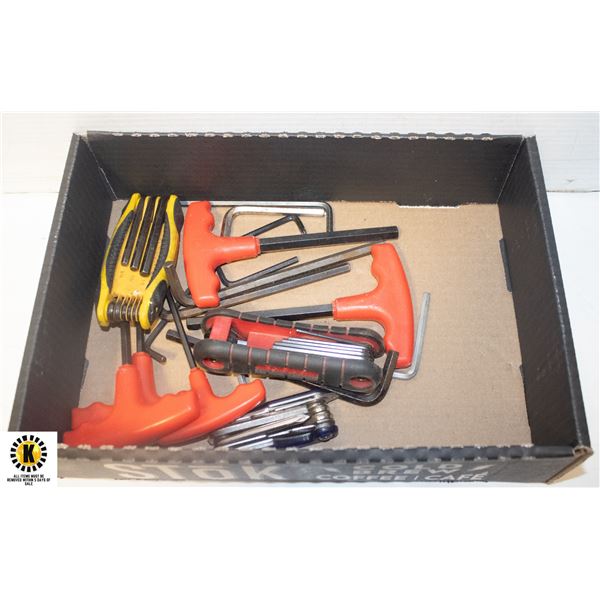 FLAT OF HEX KEYS AND DRIVERS