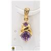 Image 1 : #16-UNHEATED AMETHYST PENDANT