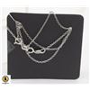 Image 1 : #49- 925 STERLING SILVER NECKLACE 18" /2 PCS
