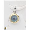 Image 1 : #33-SKY BLUE TOPAZ PENDANT