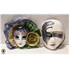 Image 1 : PAIR OF VINTAGE CERMAIC MASKS