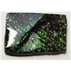 Image 1 : 11)  RECTANGULAR CUT 78.5 CT NATURAL GREEN FIRE