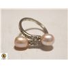 Image 1 : FRESH WATER PEARL RING .925 SILVER SIZE 6 1/2