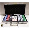Image 1 : NEW 300 POKER CHIPS, NEW CARDS, 5 DICE,