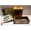 Image 1 : KIDS VINTAGE BOOKS, WOODEN CRATES, THUM THINGS